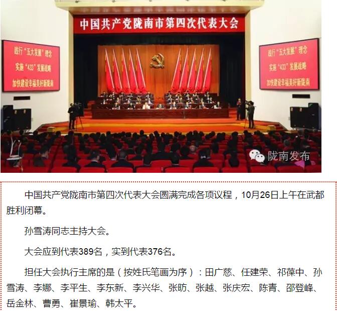 市第四次黨代會(huì)勝利閉幕！選出新一屆領(lǐng)導(dǎo)班子
