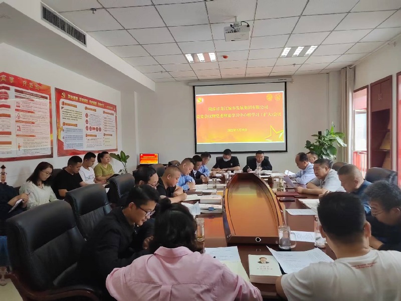 市龍江集團(tuán)召開黨委（擴大）會議 安排部署近期工作